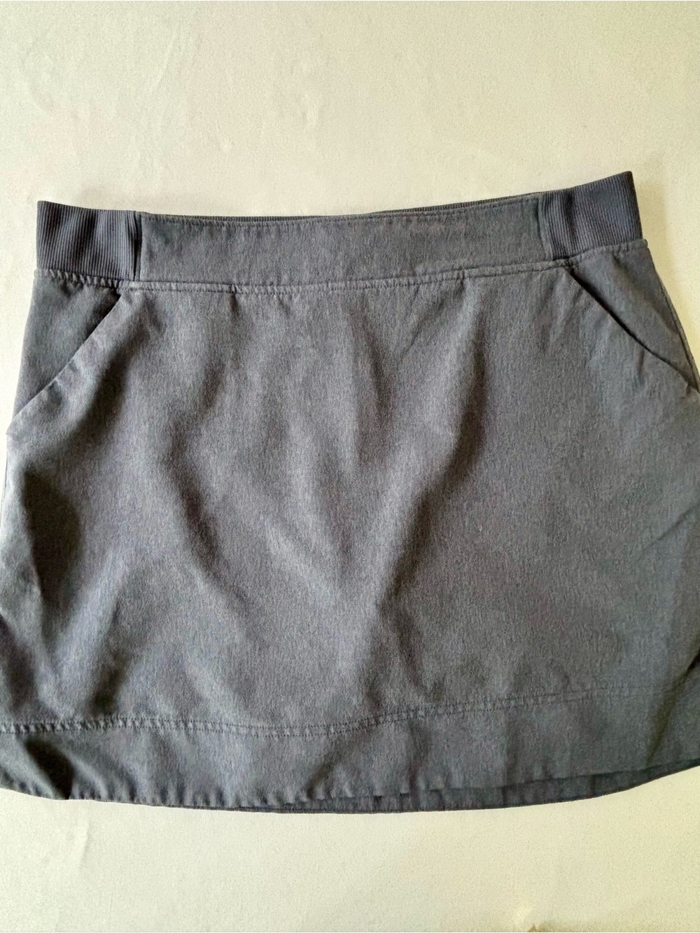 Blue/ Gray, Casual Skort with Pockets, large, pockets